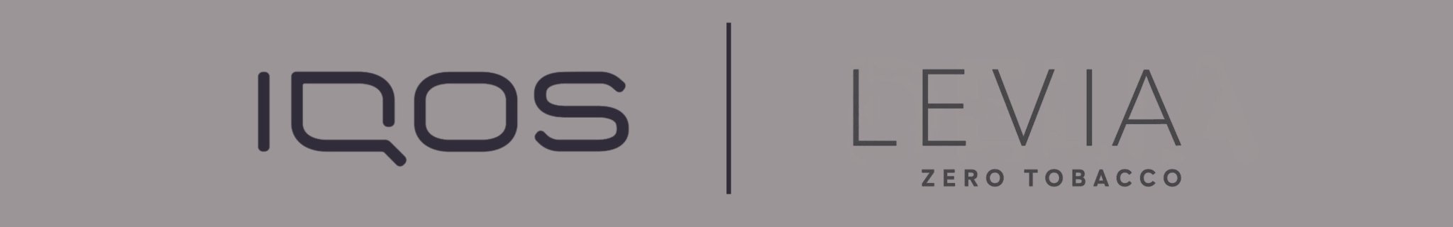 IQOS LEVIA Markenbanner für tabakfreie Nikotinsticks
