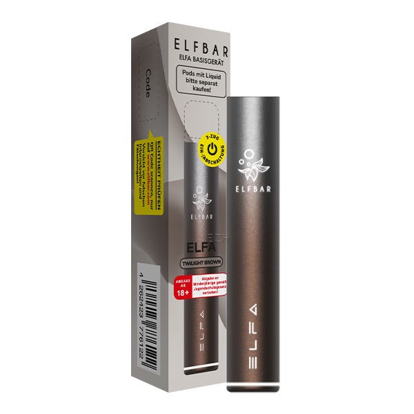 Elfbar Elfa Akku Basisgeraet Twilight Braun mit Verpackung