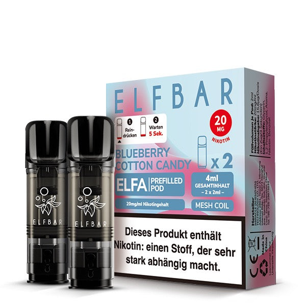 Elfa Pods Blueberry Cotton Candy 20mg – Blaubeeren & Zuckerwatte Aroma