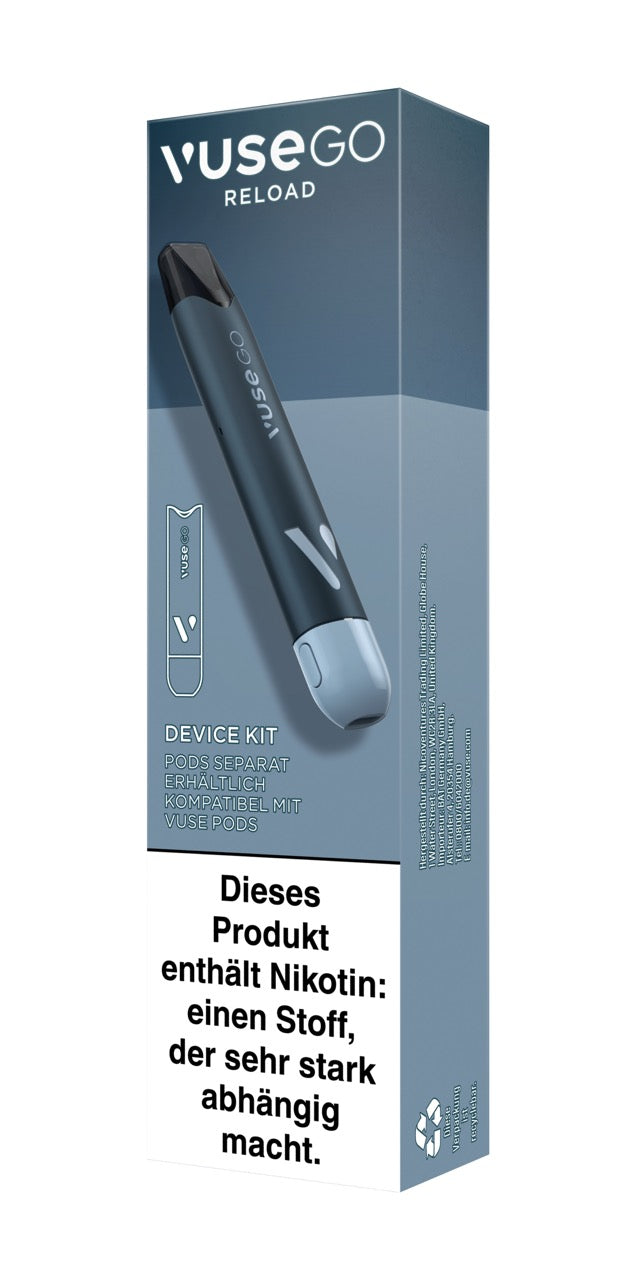 Vuse Go Reload Device Kit Schwarz Verpackung links