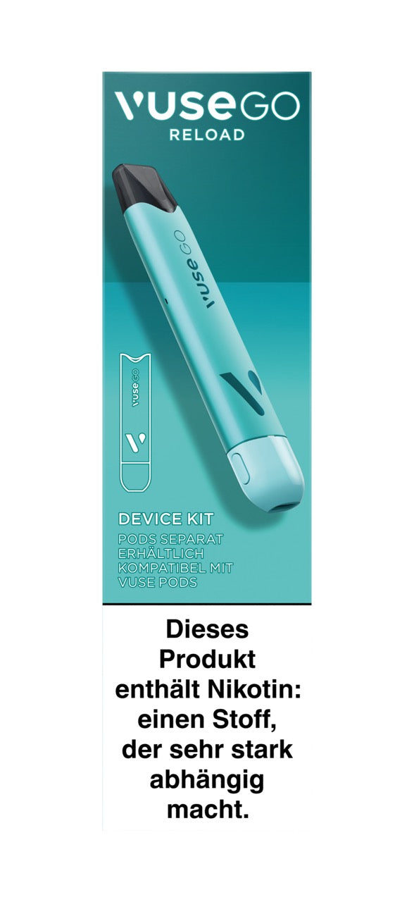 Vuse Go Reload Device Kit türkis Pen Verpackung front