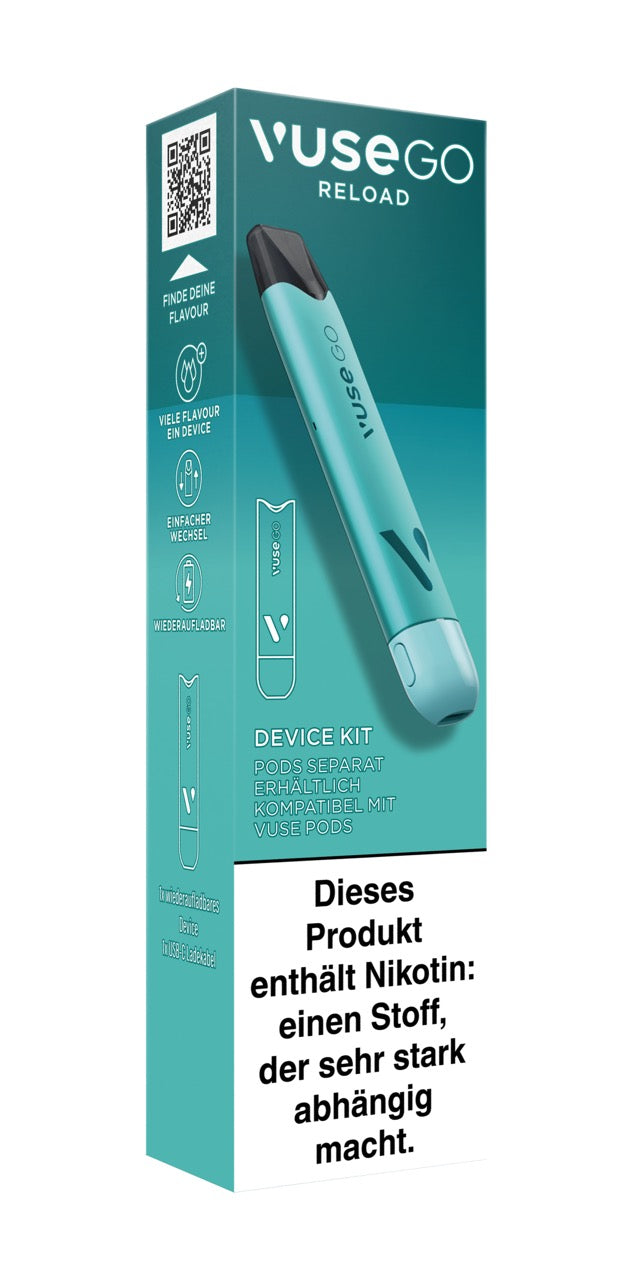 Vuse Go Reload Device Kit türkis Pen rechts