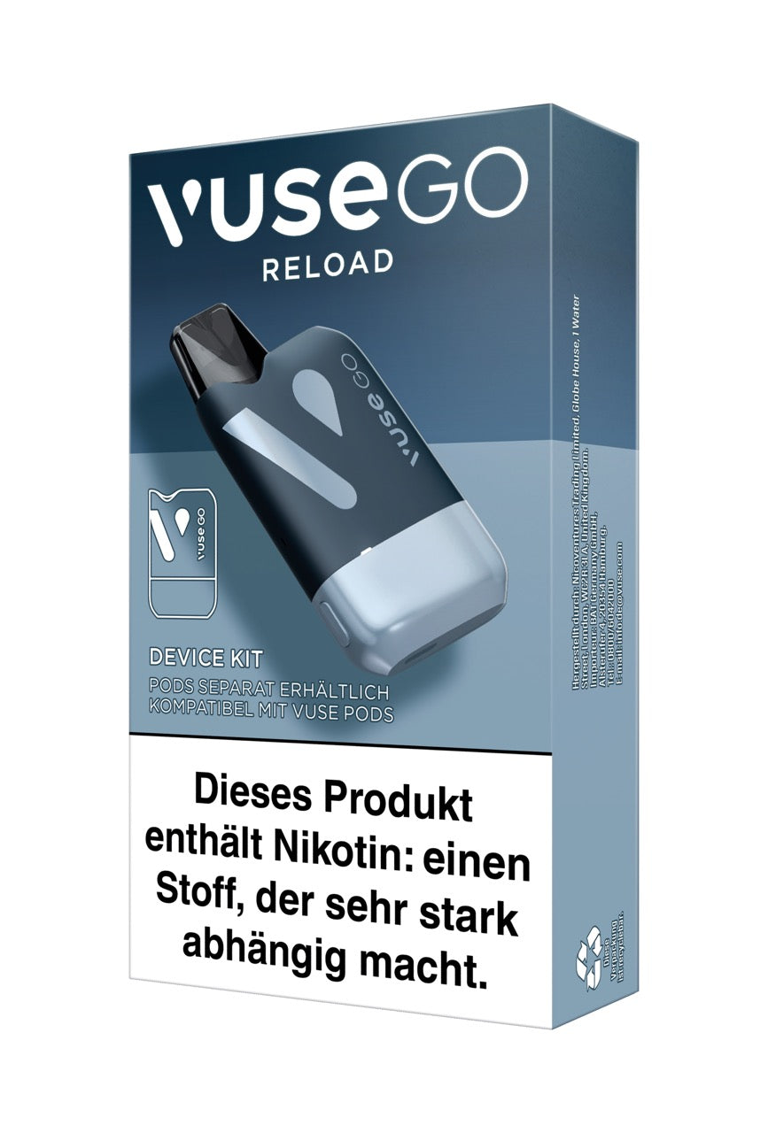 Vuse Go Reload Schwarz Verpackung links