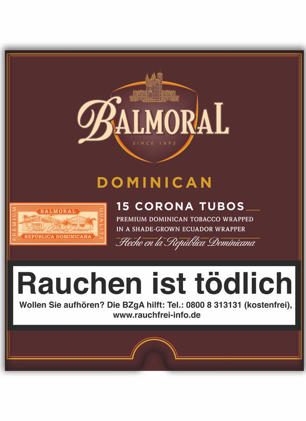 Geschlossene Verpackung Balmoral Corona Tubo Zigarren, stilvolles Design für Genießer