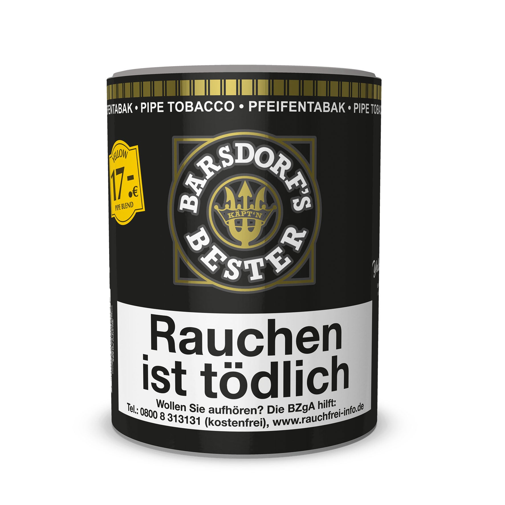 Produktbild Barsdorfs Bester Yellow Vanilla Pfeifentabak 160g Dose