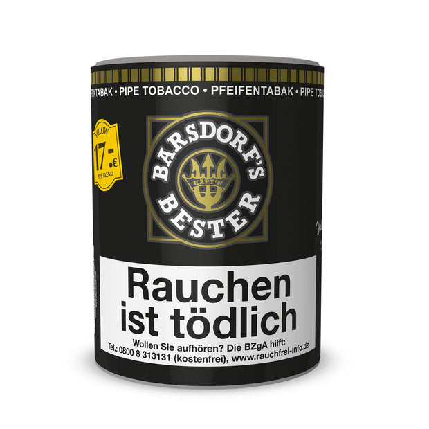 Produktbild Barsdorfs Bester Yellow Vanilla Pfeifentabak 160g Dose