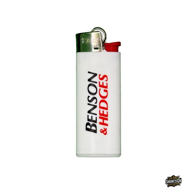Benson & Hedges Mini BIC Feuerzeug Weiß mit Reibrad