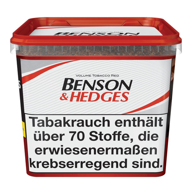 Benson & Hedges Volume Red 315g Giga Box Stopftabak – großes Vorratsformat, wiederverwendbare Box, kräftiger American Blend.