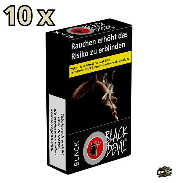Black Devil Black Zigaretten – Stange 10x20, Schachtel frontal