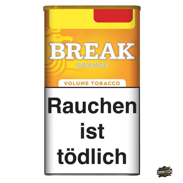 Break Orange Stopftabak 85g Dose, Volumentabak im orangefarbenen Design, Produktbild frontal