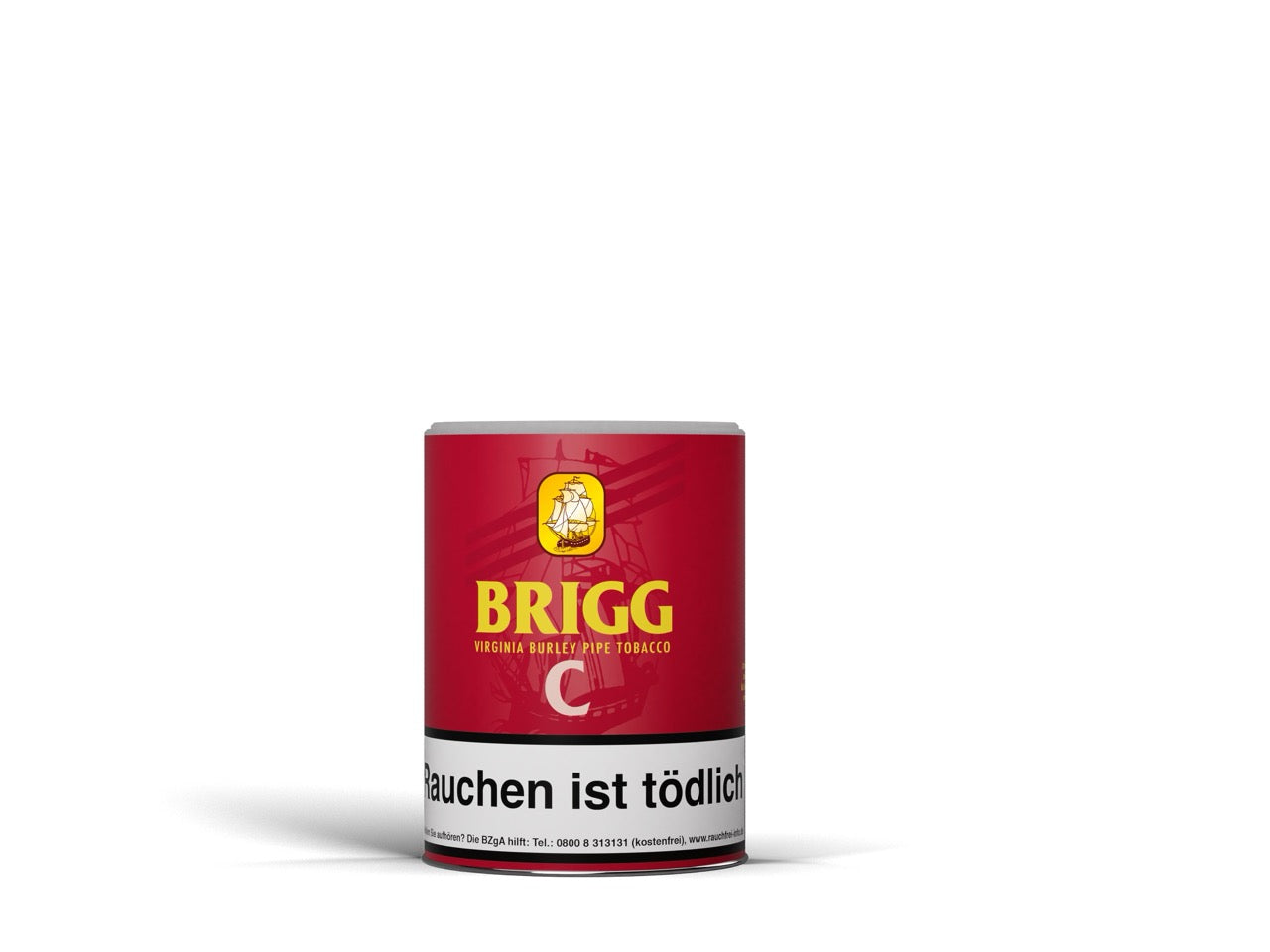 Brigg C Pfeifentabak 155g Dose – aromatische Mischung mit Kirscharoma, Virginia, Burley & Black Cavendish, medium-aromatisch