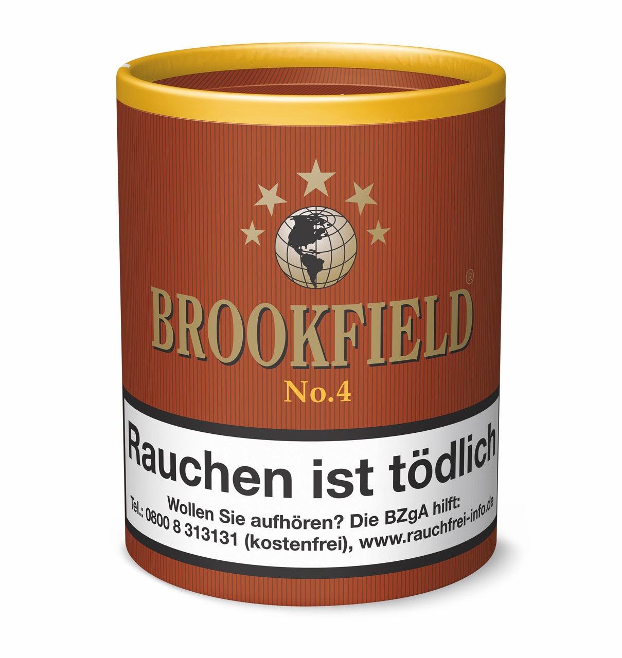 Brookfield No. 4 Black Bourbon Pfeifentabak 200g – traditionelle Mischung aus Virginia- und Burleytabaken mit feiner Bourbon-Note.