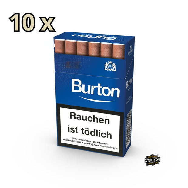 Burton Blue Filterzigarillos – Stange mit 10x17 milden Zigarillos