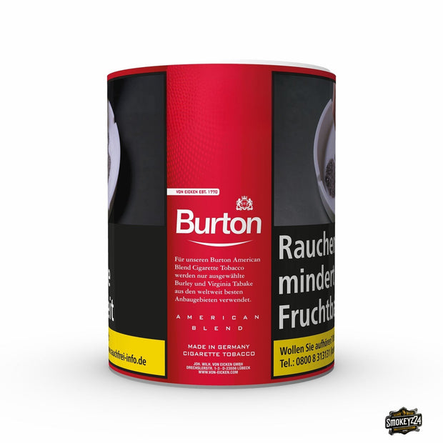 Burton Red Volumen Stopftabak 120g Dose – kräftiger Tabak in großer Verpackung