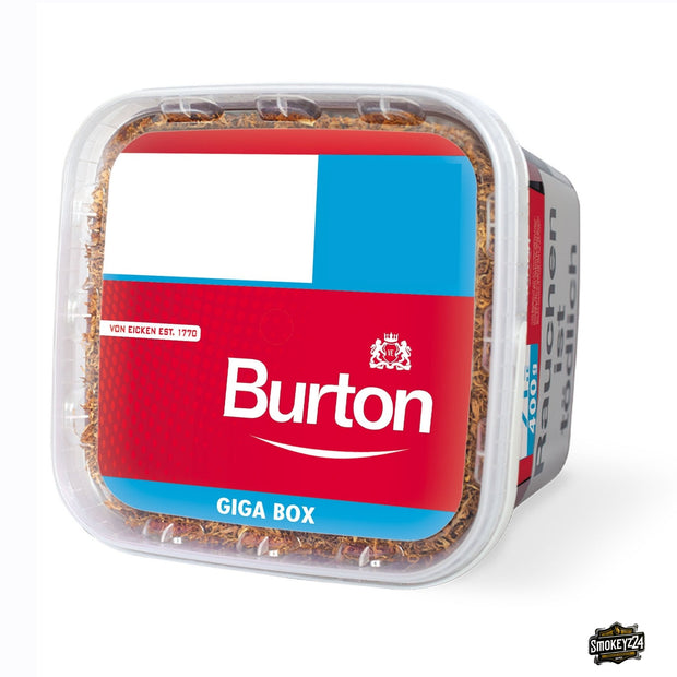Burton Red Volumen Stopftabak 400g Giga Box – kräftiger Stopftabak für Vielraucher