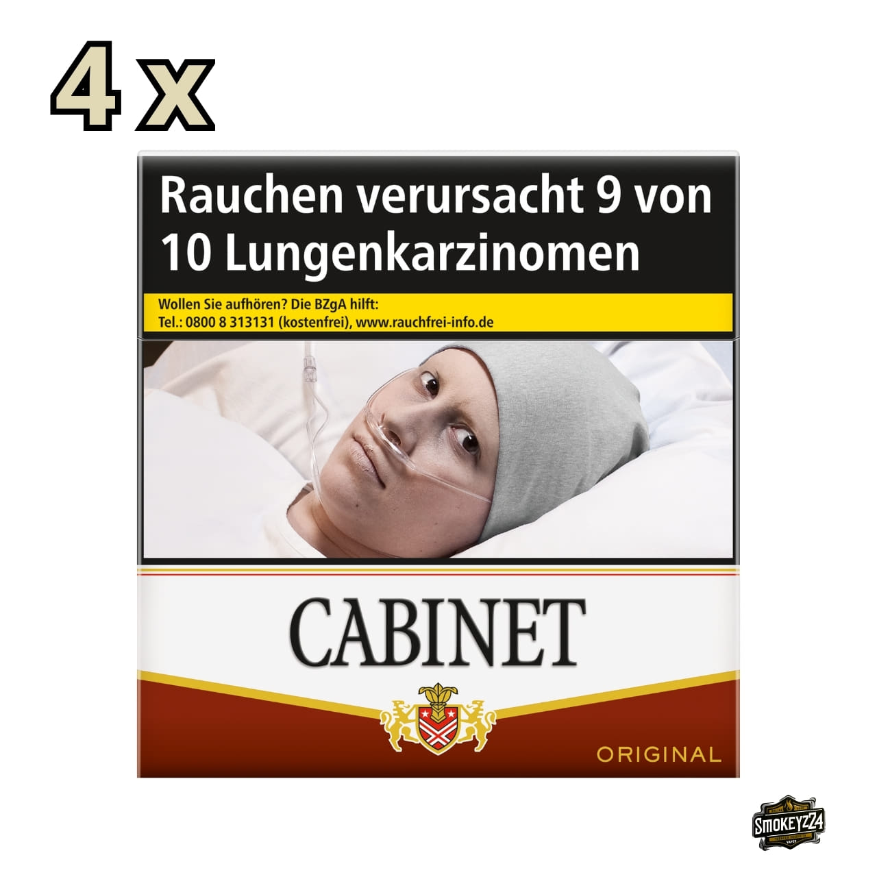 Cabinet Original Schachtel 4x mit 40 Zigaretten