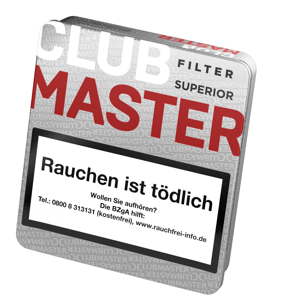 Clubmaster 230 Superior Red Filter – seitliche Ansicht der Vanille-Zigarillo-Packung