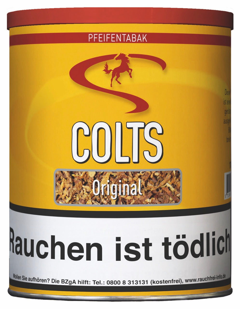Colts Original Pfeifentabak – 170g Dose, gerösteter Virginia, breiter Loose Cut, süßlich-honigartig, Verpackung abgebildet