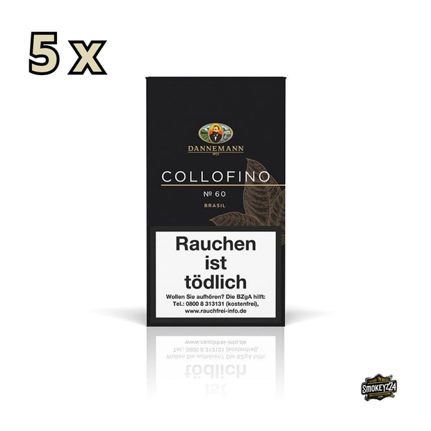 Dannemann Collofino Brasil Zigarren – 5x5er Vorratspack mit kräftigem Mata Fina Deckblatt im Panatella-Format