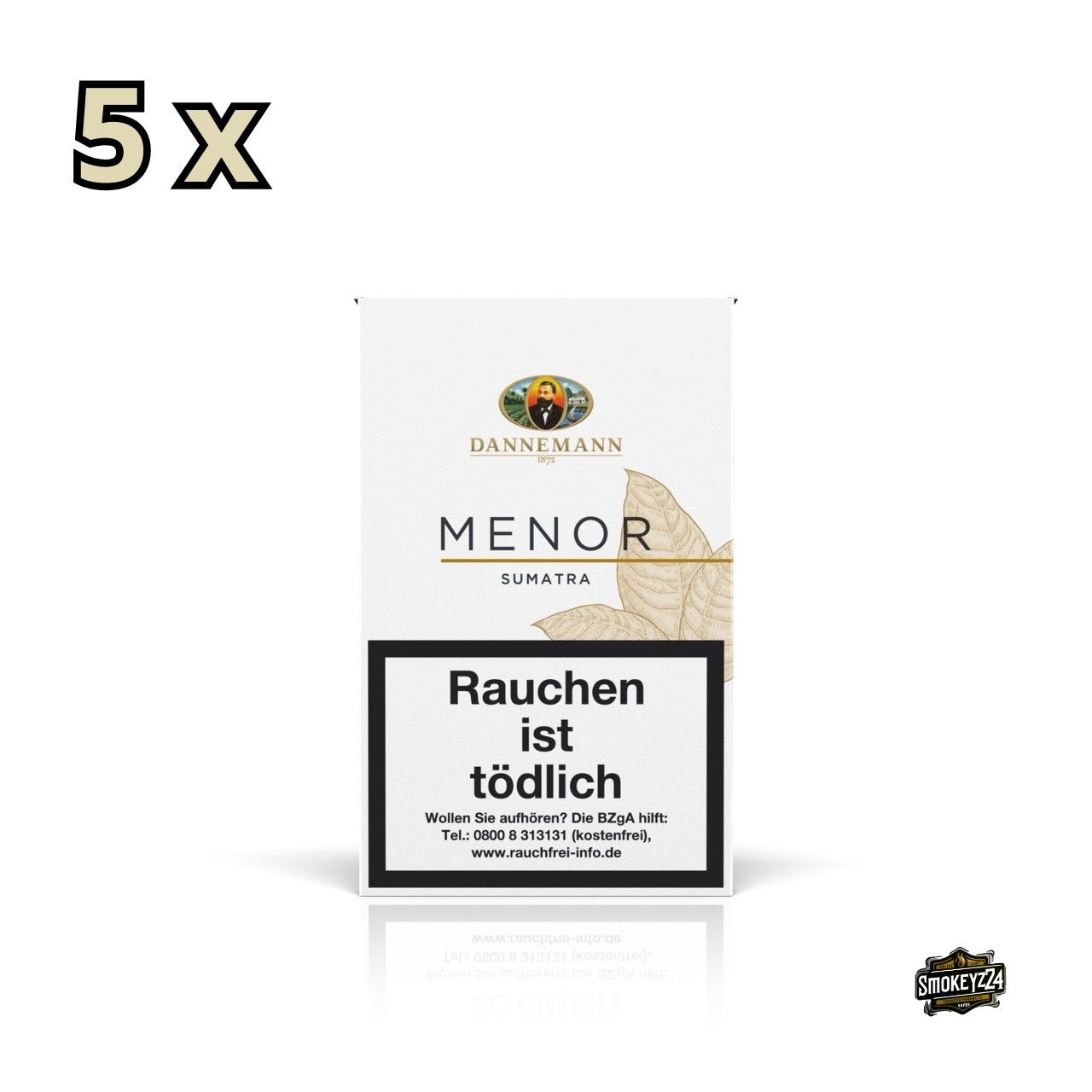 Dannemann Menor Zigarillos 5x5er – aromatische Cigarillos im Senoritas-Format im praktischen Vorratspack.