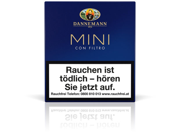 Dannemann Mini Con Filtro Zigarillos – milde Filtercigarillos mit Java Deckblatt in der praktischen 20er Packung.