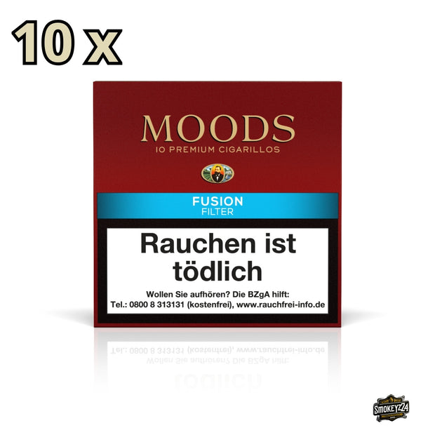 MOODS Fusion Filter Cigarillos 10x10er Packung mit Vorratsverpackung