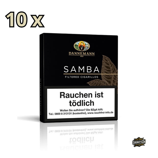 Gebinde Dannemann Samba Zigarillos – 200 Cigarillos mit Honigsüßefilter und aromatischer Tabakmischung im Vorratspack.