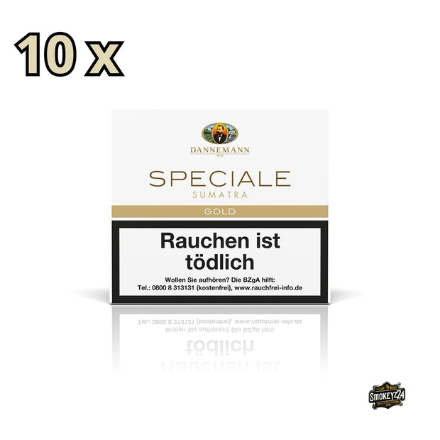 Dannemann Speciale Sumatra Gold Zigarillos – 10x20er Packung mit mildem Aroma und Java Deckblatt im Vorratsformat.
