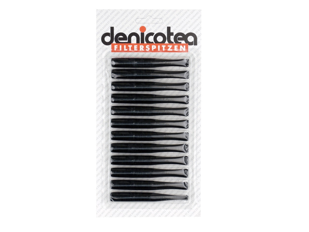 Denicotea Standard Zigarettenspitzen 12 Stück, kompatibel mit Standard-Filtern, ohne Auswerfer, klassische Spitzen, Länge 89mm