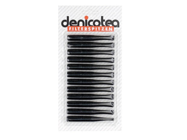Denicotea Standard Zigarettenspitzen 12 Stück, kompatibel mit Standard-Filtern, ohne Auswerfer, klassische Spitzen, Länge 89mm