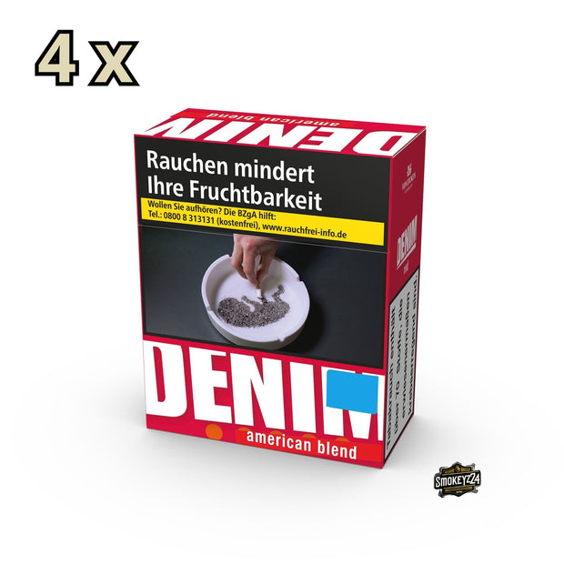 Stange Denim Red Zigaretten – 4 Packungen à 40 Stück mit starkem American Blend und intensiver Würze.