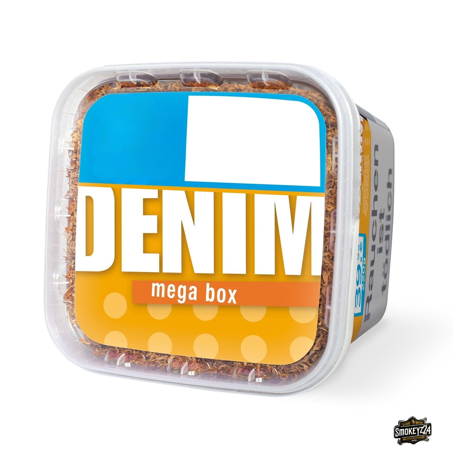 Denim Volumen Stopftabak 210g Mega Box – ergiebiger American Blend Stopftabak mit kräftigem Geschmack