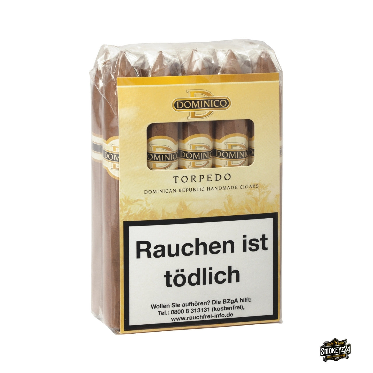 Dominico Torpedo Zigarren – 10er-Pack, Schachtel frontal