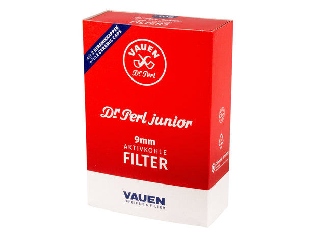 Dr. Perl Junior 9mm Aktivkohlefilter 100er Packung, geschlossene Großpackung, original VAUEN Filter