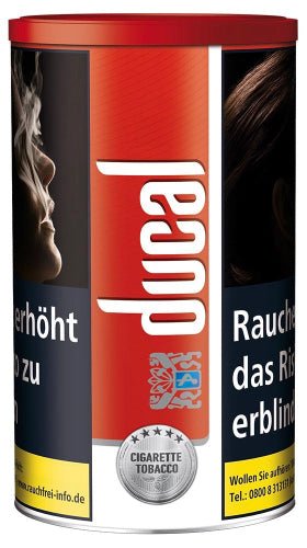 Ducal Red Feinschnitt Zigarettentabak rot - 155g Dose - Smokeyz24