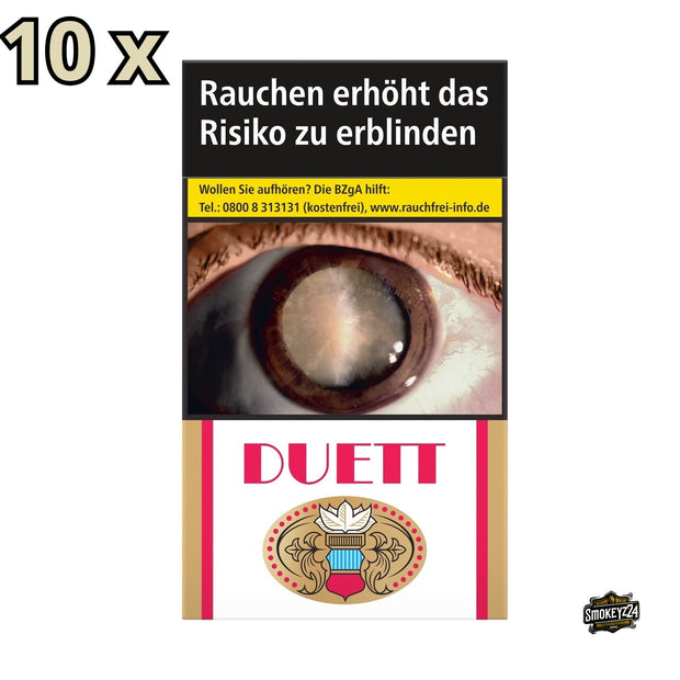 Stange Duett Zigaretten mit 10 Packungen in klassischer Hartbox im Super King Size Format