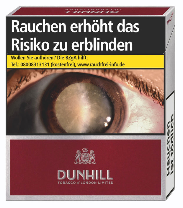 Dunhill International Red Schachtel – Hochwertige, etwas längere und dickere King Size Zigaretten für intensiven Genuss