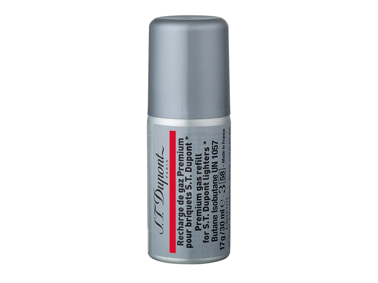S.T. Dupont Gas Rot 30ml Flasche, Butangas für große Dupont Feuerzeuge, Ligne 1 groß, Ligne 2 Cling, Serie 14, Tischfeuerzeuge