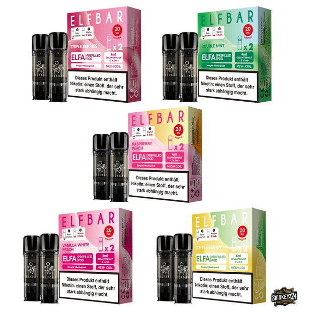Elfbar ELFA Pods Neuheiten Bundle 2026 mit fünf neuen Sorten