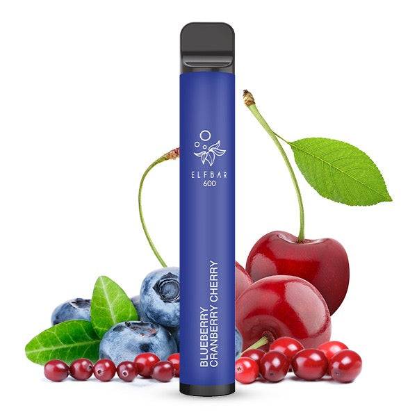 ELFBAR V1 600 Blueberry Cranberry Cherry – Kombination aus Blaubeere, Cranberry und Kirsche für ein intensives Dampferlebnis