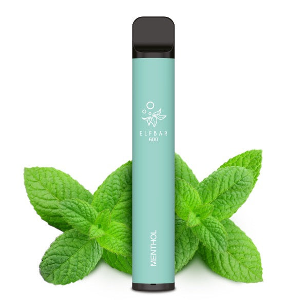 Elfbar V1 600 – kühles Menthol-Aroma, mit eisiger Frische im Hintergrund.