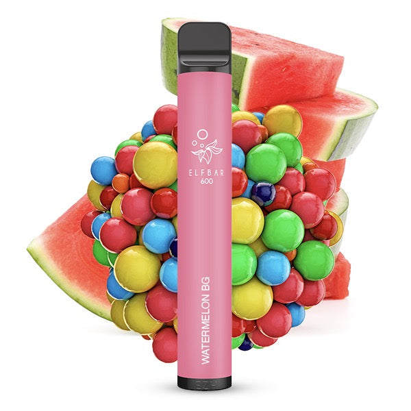 Elfbar V1 600 – Wassermelonen-Kaugummi-Geschmack für ein einzigartiges Dampferlebnis