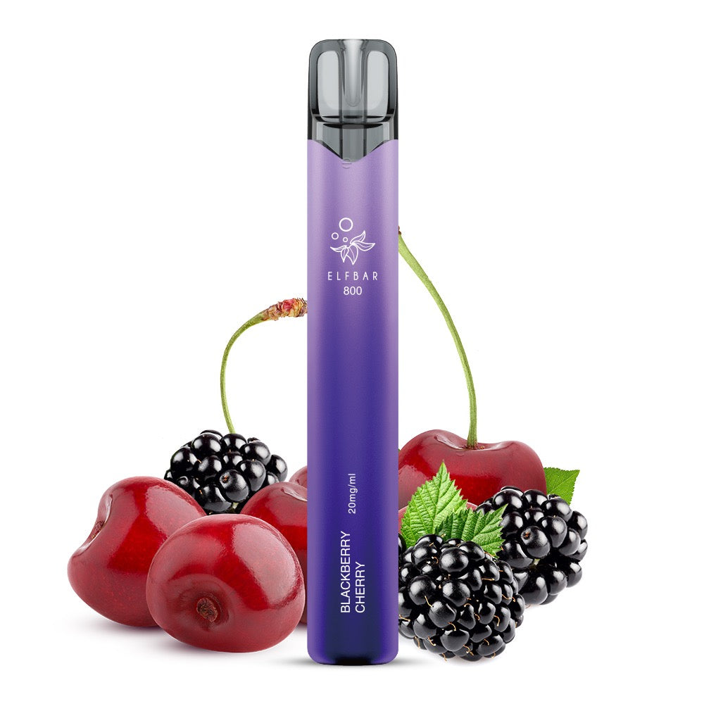 Elfbar 800 Blackberry Cherry 20mg Einweg Vape mit Brombeeren und Kirschen