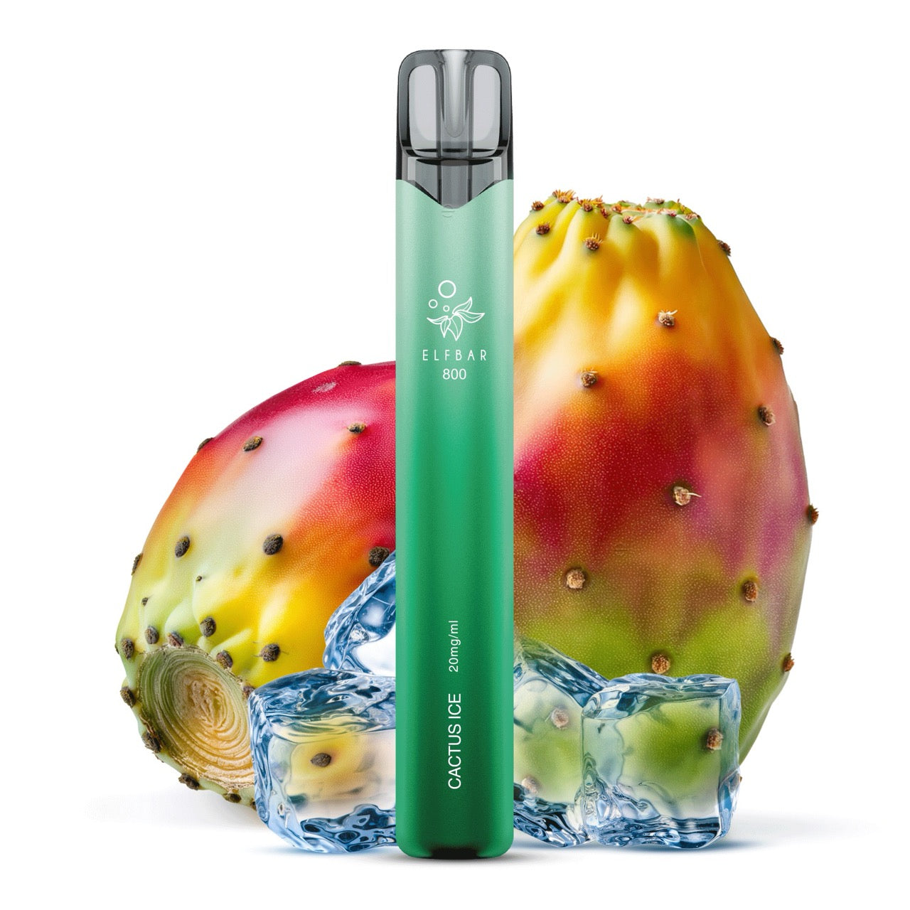 Elfbar 800 Cactus Ice 20mg Einweg Vape mit Kaktusfrucht und Eiswürfeln