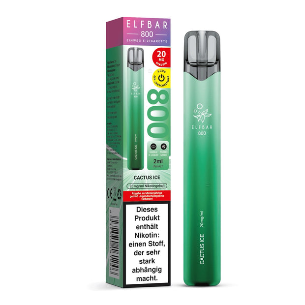 Elfbar 800 Cactus Ice 20mg Einweg E-Zigarette mit Verpackung
