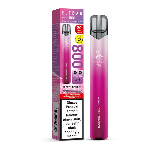 Elfbar 800 Frozen Berries 20mg Einweg E-Zigarette mit Verpackung