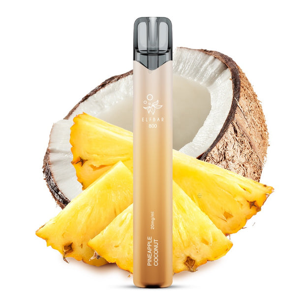 Elfbar 800 Pineapple Coconut 20mg Einweg Vape mit Ananas und Kokosnuss