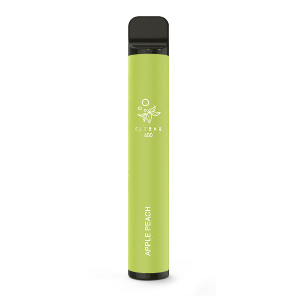 Elfbar 600 Apple Peach 0mg Einweggerät freigestellt