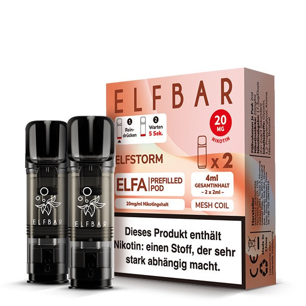 Elfbar Elfa Pods Elfstorm / Elfergy 20mg – Energy-Drink-Geschmack