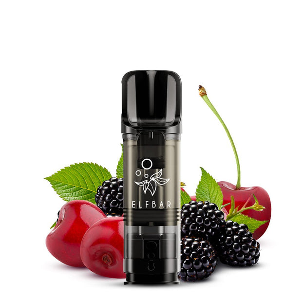 Elfbar ELFA Pod Blackberry Cherry - Pod vor Brombeeren und Kirschen (Geschmacksbild)